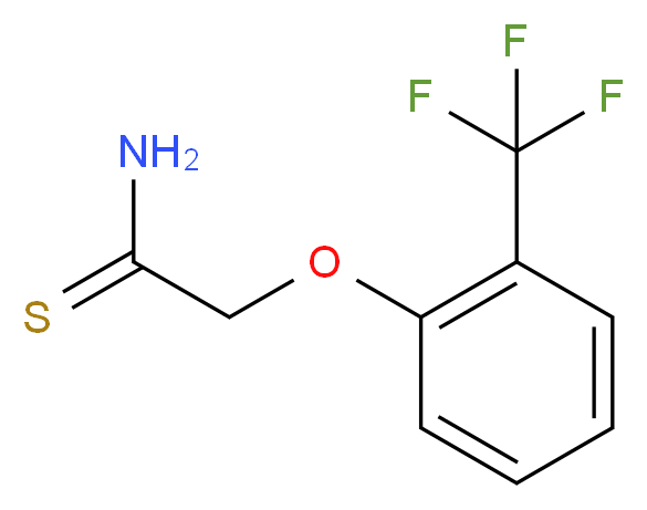 2-[2-(trifluoromethyl)phenoxy]ethanethioamide_分子结构_CAS_874804-03-2