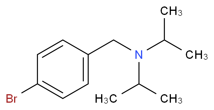 4-溴-N,N-二异丙基苯甲基胺_分子结构_CAS_98816-61-6)