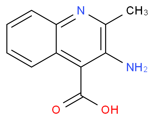 3-Amino-2-methylquinoline-4-carboxylic acid_分子结构_CAS_71881-80-6)