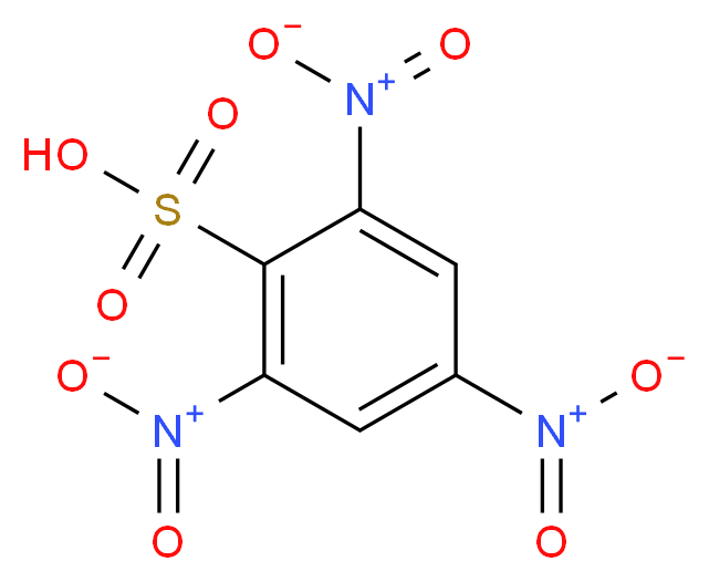 2,4,6-trinitrobenzene-1-sulfonic acid_分子结构_CAS_2508-19-2