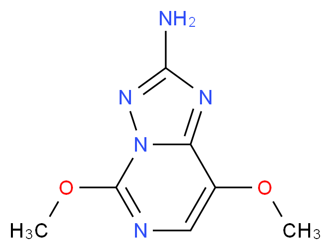 5,8-dimethoxy-[1,2,4]triazolo[1,5-c]pyrimidin-2-amine_分子结构_CAS_219715-62-5