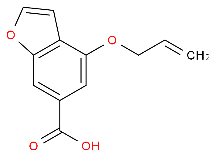 4-(Allyloxy)-1-benzofuran-6-carboxylic acid_分子结构_CAS_)