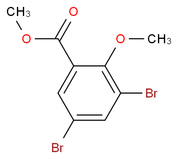 Methyl 3,5-dibromo-2-methoxybenzenecarboxylate_分子结构_CAS_15790-59-7)