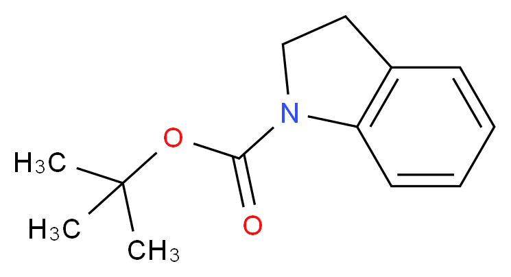 tert-butyl 2,3-dihydro-1H-indole-1-carboxylate_分子结构_CAS_143262-10-6