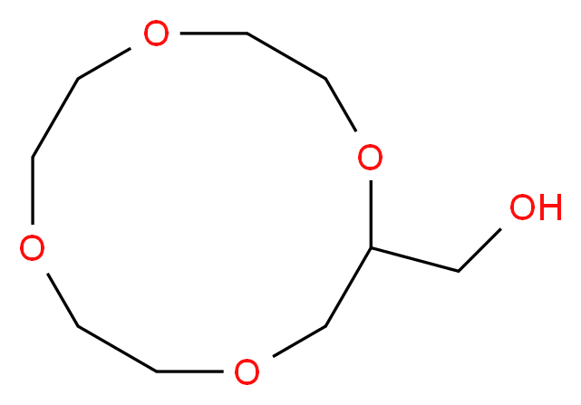 2-羟甲基-12-冠-4_分子结构_CAS_75507-26-5)