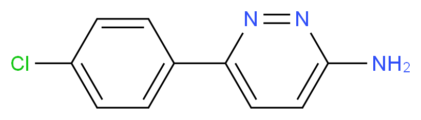 6-(4-chlorophenyl)pyridazin-3-amine_分子结构_CAS_58059-47-5