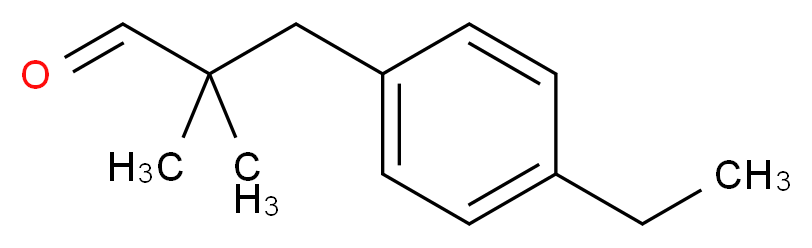 3-(4-Ethylphenyl)-2,2-diMethylpropanal_分子结构_CAS_67634-15-5)