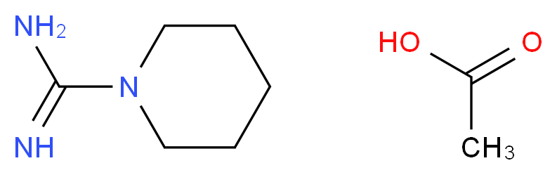Piperidine-1-carboxamidinium acetate_分子结构_CAS_92658-58-7)