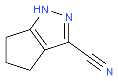 1H,4H,5H,6H-Cyclopenta[c]pyrazole-3-carbonitrile_分子结构_CAS_851776-29-9)