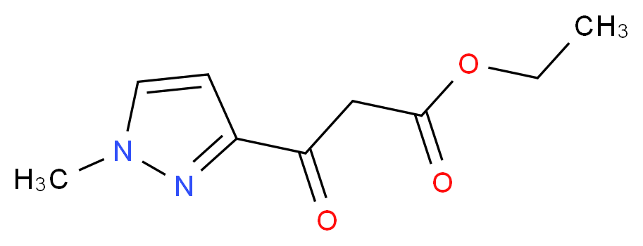 ETHYL 3-(1-METHYL-1H-PYRAZOL-3-YL)-3-OXOPROPANOATE_分子结构_CAS_958132-55-3)