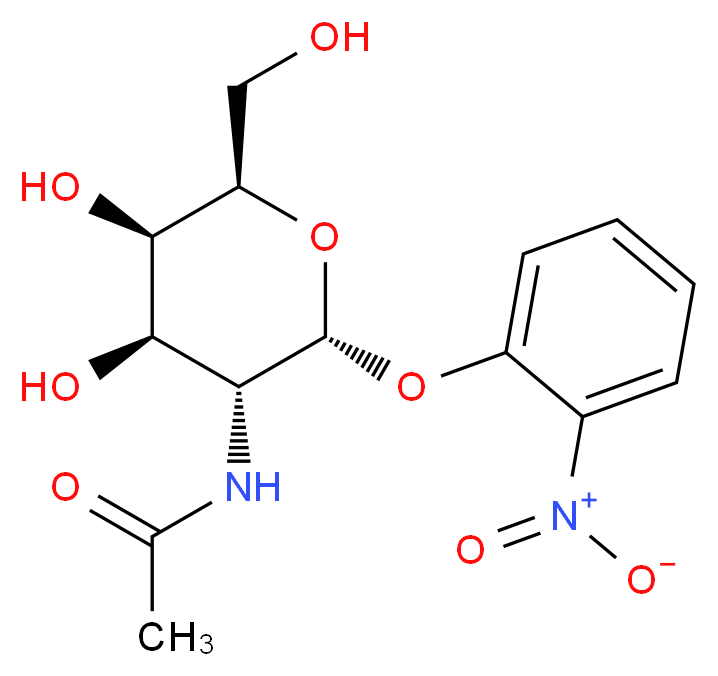 o-Nitrophenyl 2-Acetamido-2-deoxy-α-D-galactopyranoside_分子结构_CAS_23646-67-5)