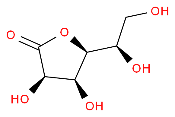 D-Gulono-1,4-lactone_分子结构_CAS_6322-07-2)