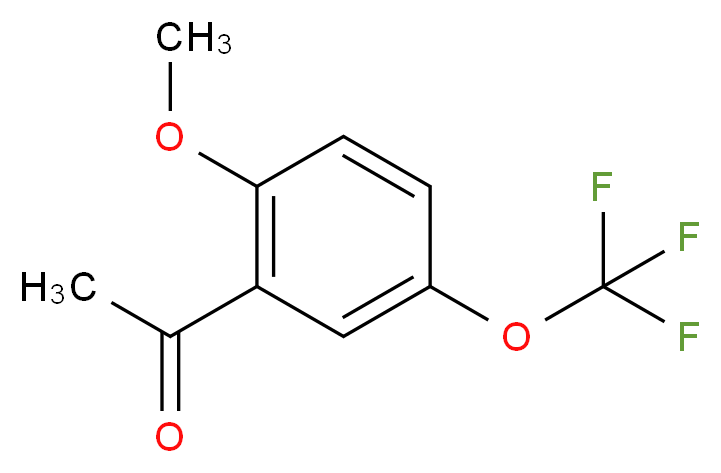 2'-甲氧基-5'-(三氟甲氧基)苯乙酮_分子结构_CAS_468074-92-2)