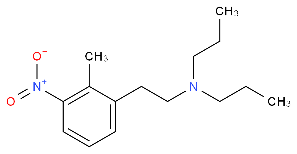 N-(2-Methyl-3-nitrophenethyl)-N-propylpropan-1-amine_分子结构_CAS_91374-23-1)