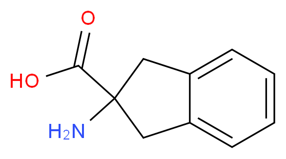 2-amino-2,3-dihydro-1H-indene-2-carboxylic acid_分子结构_CAS_27473-62-7