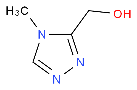 (4-Methyl-4H-[1,2,4]triazol-3-yl)methanol_分子结构_CAS_59660-30-9)