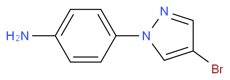 4-(4-bromo-1H-pyrazol-1-yl)aniline_分子结构_CAS_681441-17-8)