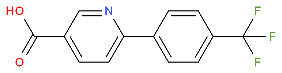 6-[4-(trifluoromethyl)phenyl]pyridine-3-carboxylic acid_分子结构_CAS_253315-23-0