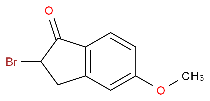 2-Bromo-5-methoxy-1-indanone_分子结构_CAS_29278-11-3)