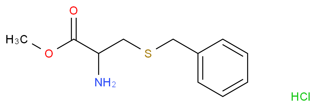 methyl 2-amino-3-(benzylsulfanyl)propanoate hydrochloride_分子结构_CAS_16741-80-3