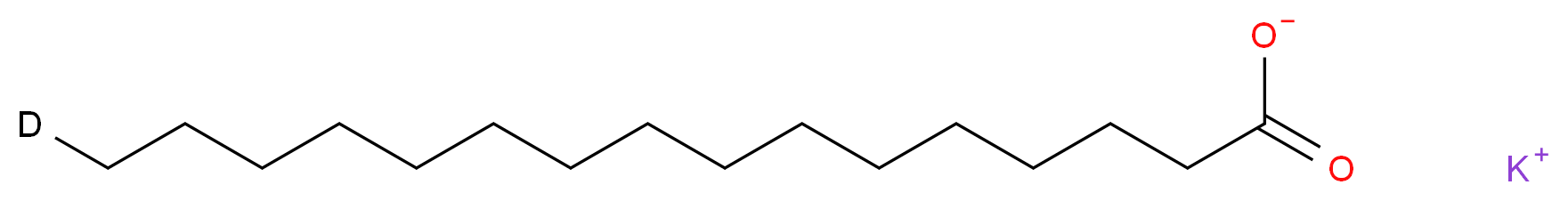 potassium (16-<sup>2</sup>H<sub>1</sub>)hexadecanoate_分子结构_CAS_1219589-15-7