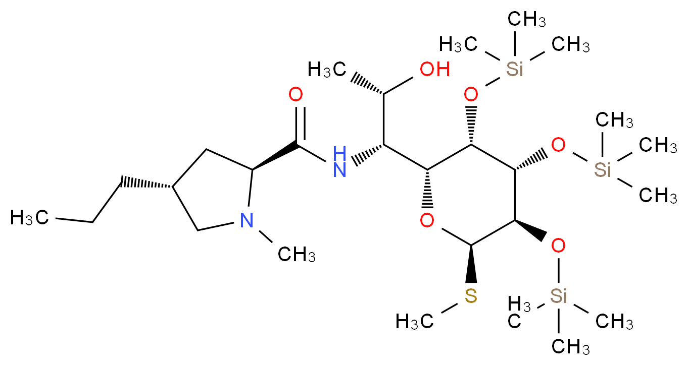 2,3,4-Tri-O-trimethylsilyllincomycin_分子结构_CAS_25420-97-7)