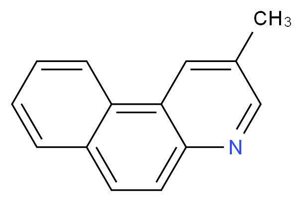 2-methylbenzo[f]quinoline_分子结构_CAS_85-06-3