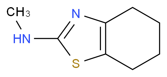 N-methyl-4,5,6,7-tetrahydro-1,3-benzothiazol-2-amine_分子结构_CAS_40534-18-7