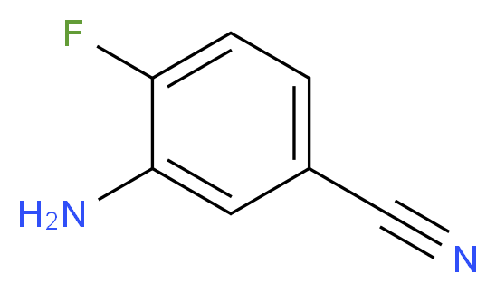 3-Amino-4-fluorobenzonitrile_分子结构_CAS_859855-53-1)