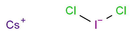 caesium(1+) ion dichloroiodanuide_分子结构_CAS_15605-42-2