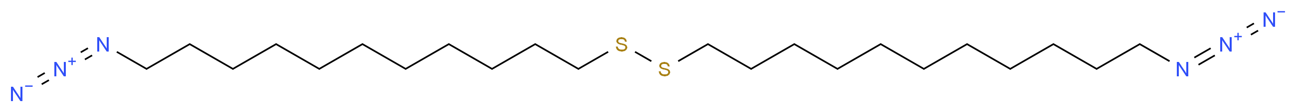1-azido-11-[(11-azidoundecyl)disulfanyl]undecane_分子结构_CAS_881375-91-3