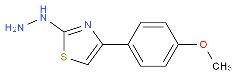 2-hydrazino-4-(4-methoxyphenyl)-1,3-thiazole_分子结构_CAS_4871-25-4)