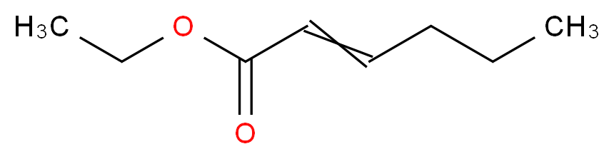 ethyl (2E)-hex-2-enoate_分子结构_CAS_27829-72-7