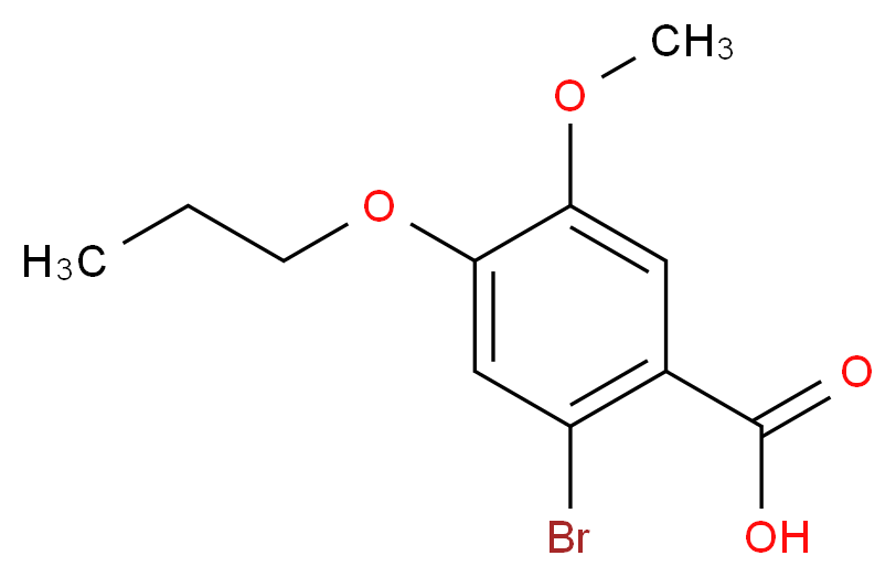 2-Bromo-5-methoxy-4-propoxybenzoic acid_分子结构_CAS_)