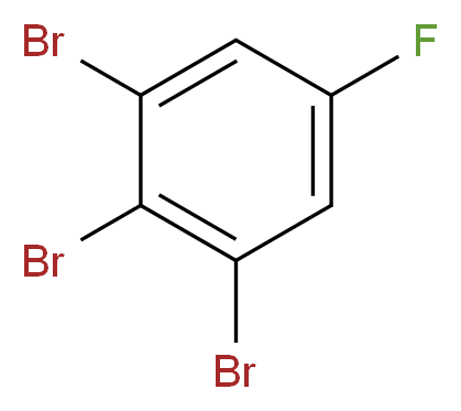 1,2,3-tribromo-5-fluorobenzene_分子结构_CAS_576-82-9