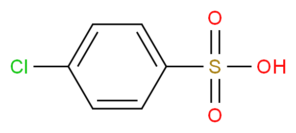 4-chlorobenzene-1-sulfonic acid_分子结构_CAS_98-66-8
