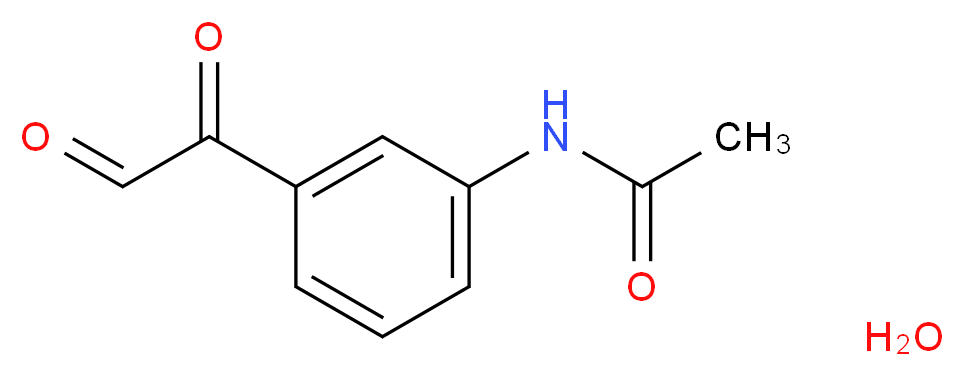 N-[3-(2-oxoacetyl)phenyl]acetamide hydrate_分子结构_CAS_1171727-60-8