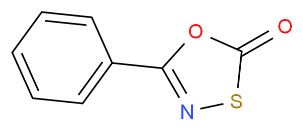 5-phenyl-2H-1,3,4-oxathiazol-2-one_分子结构_CAS_5852-49-3