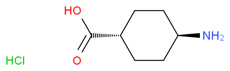 rel-(1r,4r)-4-aminocyclohexane-1-carboxylic acid hydrochloride_分子结构_CAS_27960-59-4