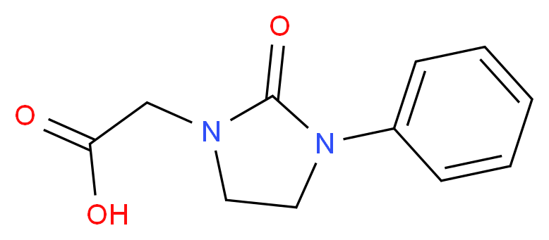 2-(2-oxo-3-phenyliMidazolidin-1-yl)acetic acid_分子结构_CAS_885955-09-9)