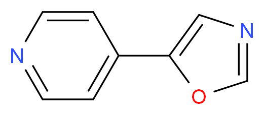 5-(4-pyridyl)-1,3-oxazole_分子结构_CAS_70380-75-5)