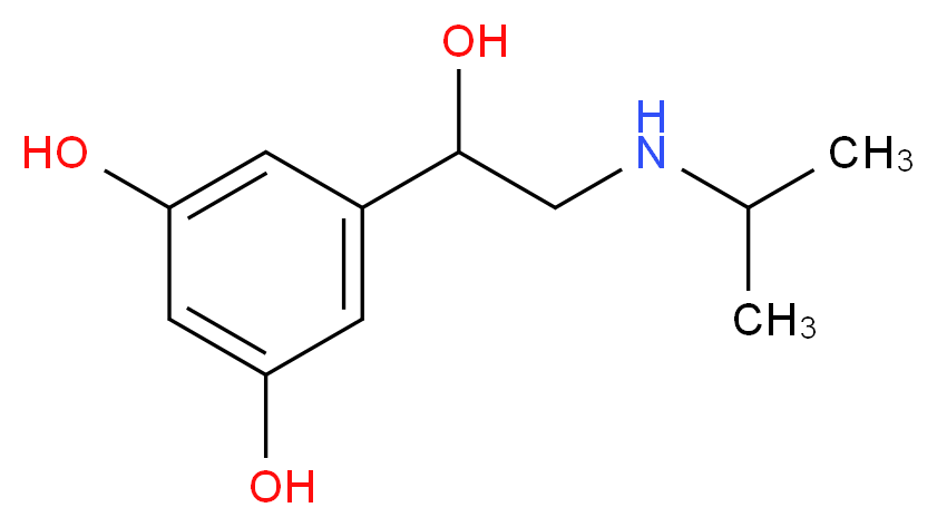 5-{1-hydroxy-2-[(propan-2-yl)amino]ethyl}benzene-1,3-diol_分子结构_CAS_5874-97-5