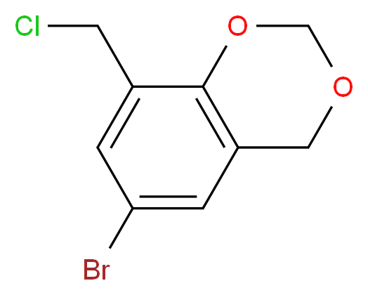 6-bromo-8-(chloromethyl)-4H-1,3-benzodioxine_分子结构_CAS_129888-79-5)