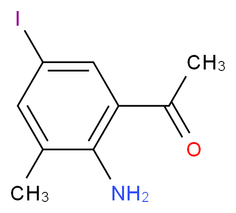 1-(2-amino-5-iodo-3-methylphenyl)ethan-1-one_分子结构_CAS_935292-72-1