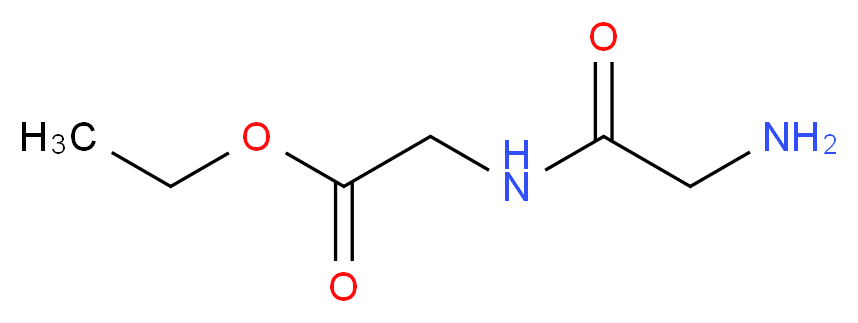 ethyl 2-(2-aminoacetamido)acetate_分子结构_CAS_627-74-7