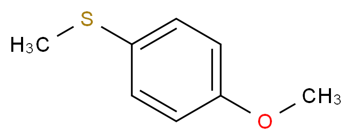 1-methoxy-4-(methylsulfanyl)benzene_分子结构_CAS_1879-16-9