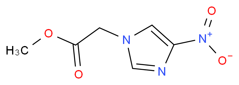 (4-硝基-1-咪唑基)乙酸甲酯_分子结构_CAS_13230-21-2)