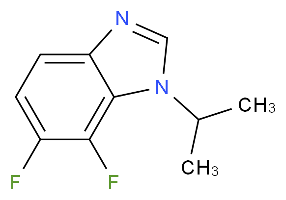 6,7-difluoro-1-(propan-2-yl)-1H-1,3-benzodiazole_分子结构_CAS_1330750-46-3