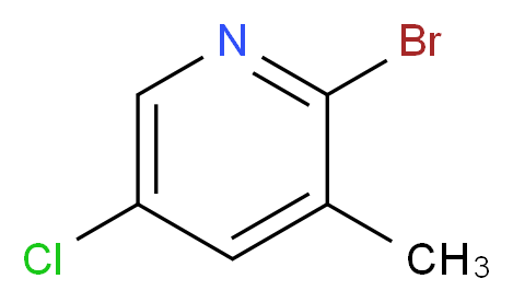 2-bromo-5-chloro-3-methylpyridine_分子结构_CAS_65550-77-8