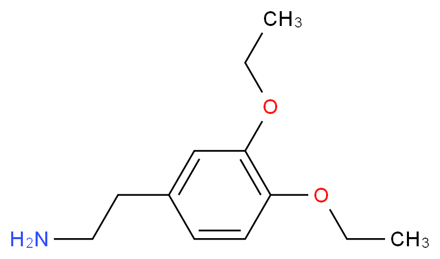 2-(3,4-Diethoxy-phenyl)-ethylamine_分子结构_CAS_)